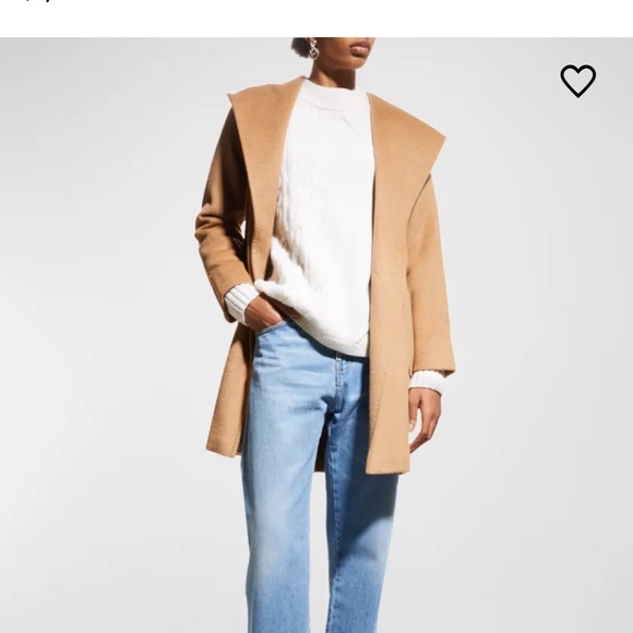 Max Mara Rialto Camel Hair Belted Short Hooded Coat - Picture 10 of 16